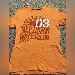 Gymboree tee shirt orange surfing size 12
